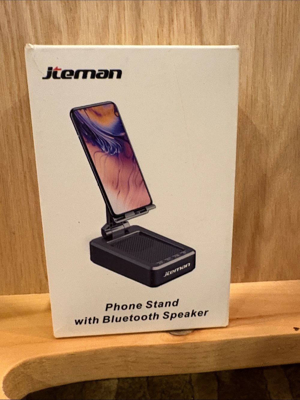 JTEMAN Phone Stand with Bluetooth Speaker -NWT